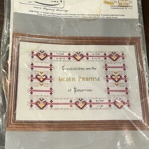 Janlynn Charmin Golden Promise Grandchildren Cross Stitch kit